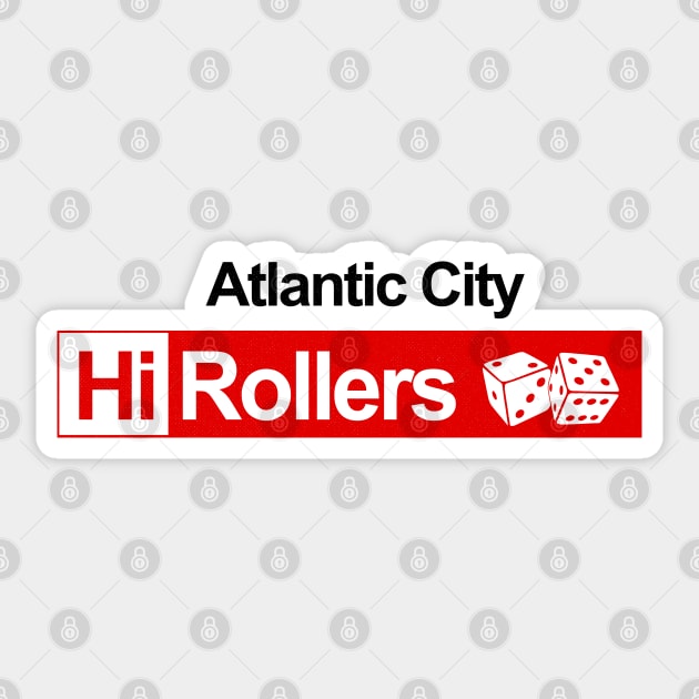 DEFUNCT - Atlantic City Hi Rollers CBA Sticker by LocalZonly